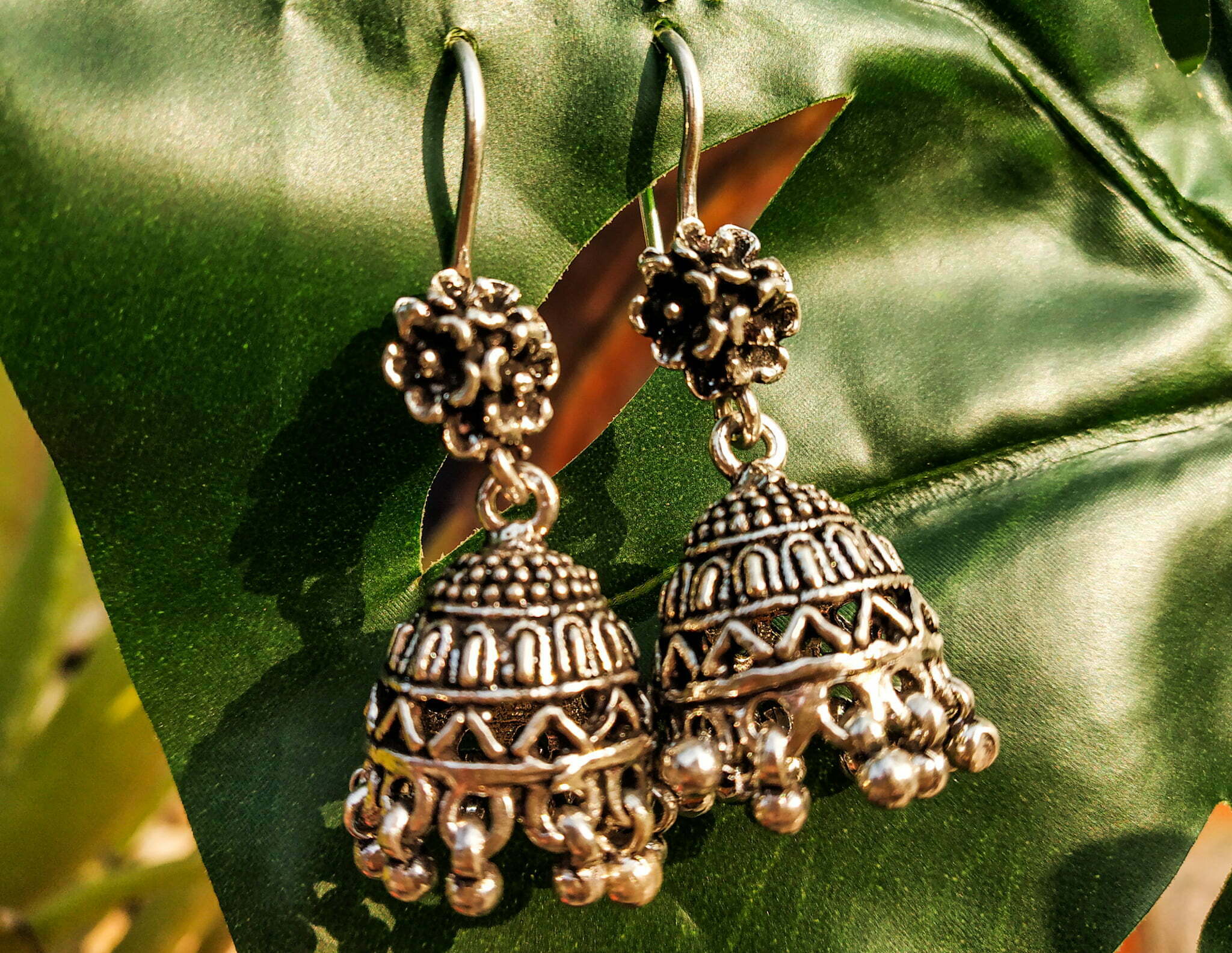 Janaksh Brass Oxidised Silver Fish Hook Earrings at Rs 149/pair in