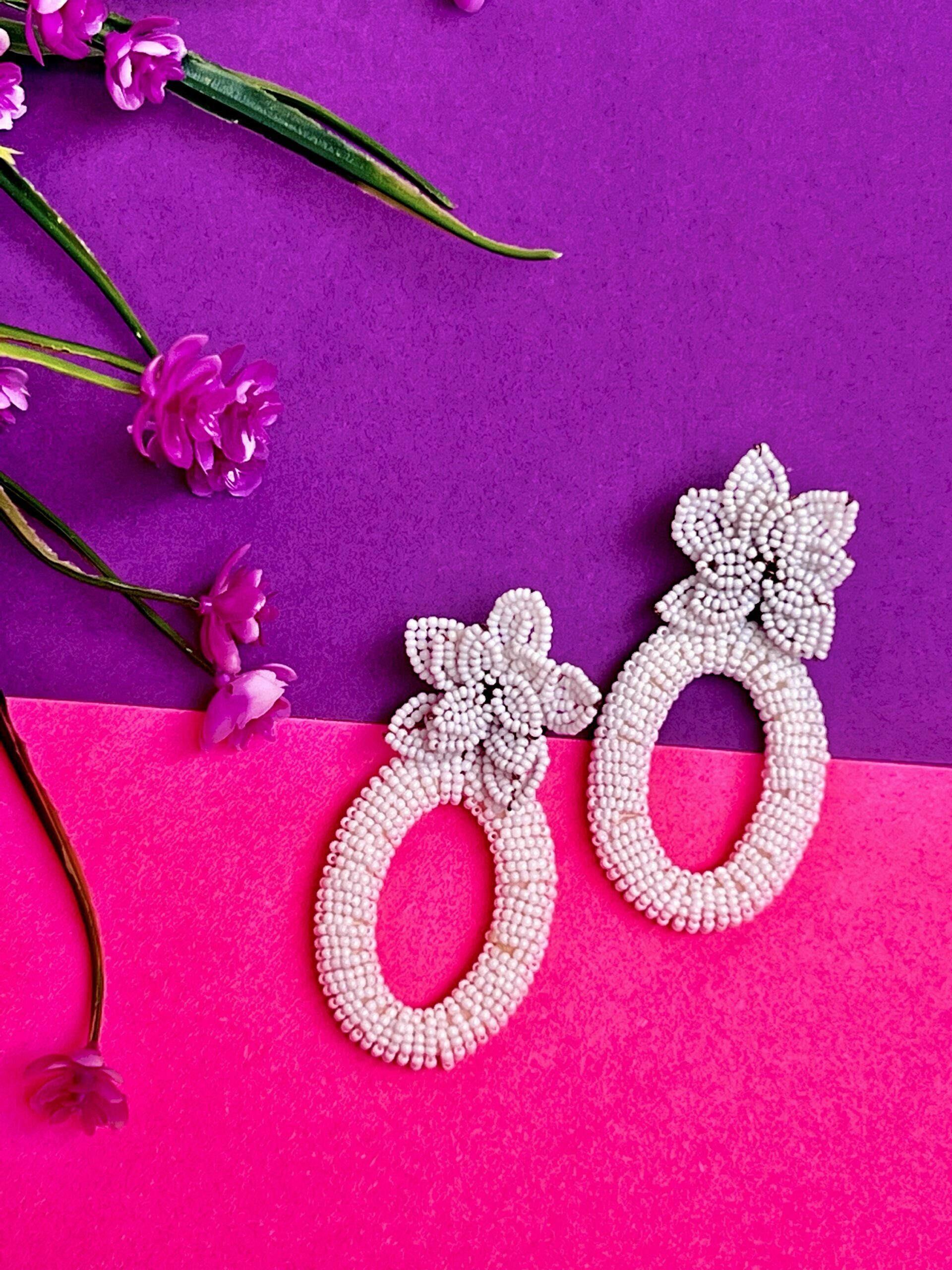 Ronita White Earrings – I Jewels